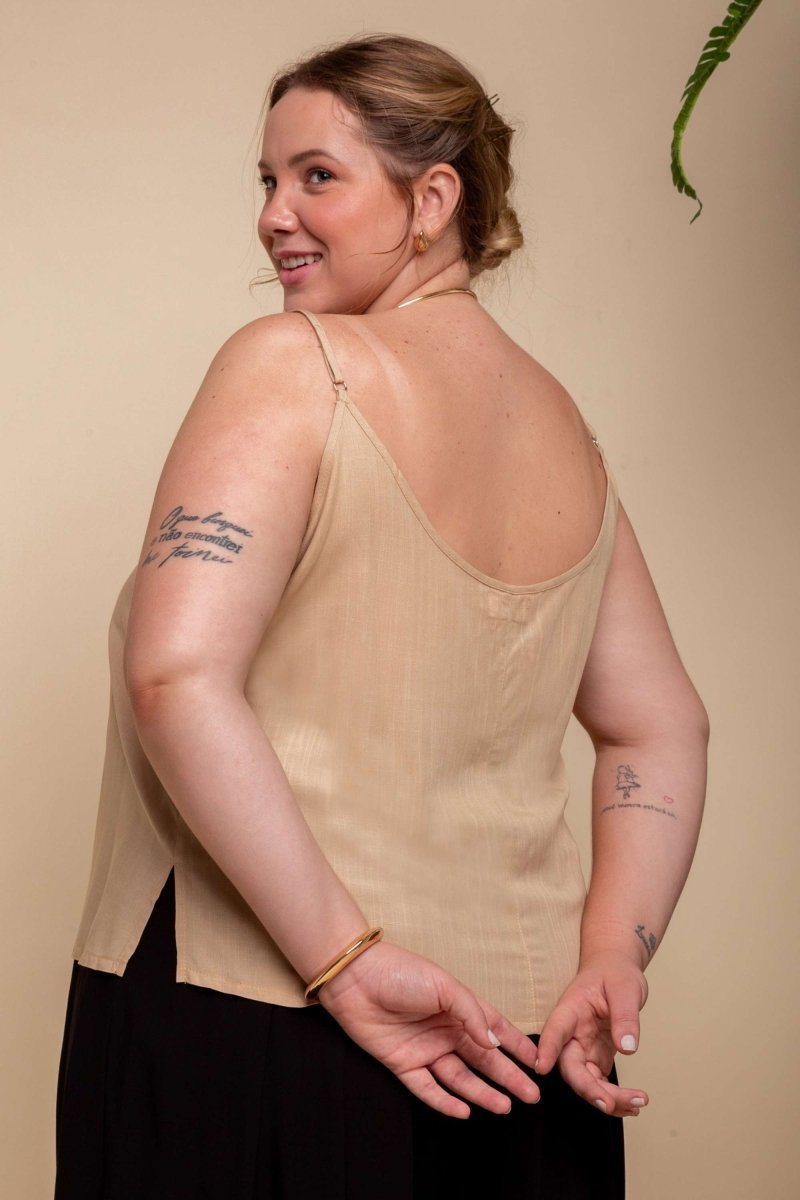 Regata de Viscose Chloe - Avelã - Uhnika
