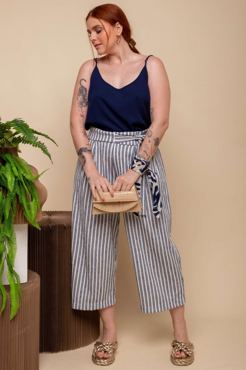 Regata de Viscose Chloe - Azul Marinho - Uhnika