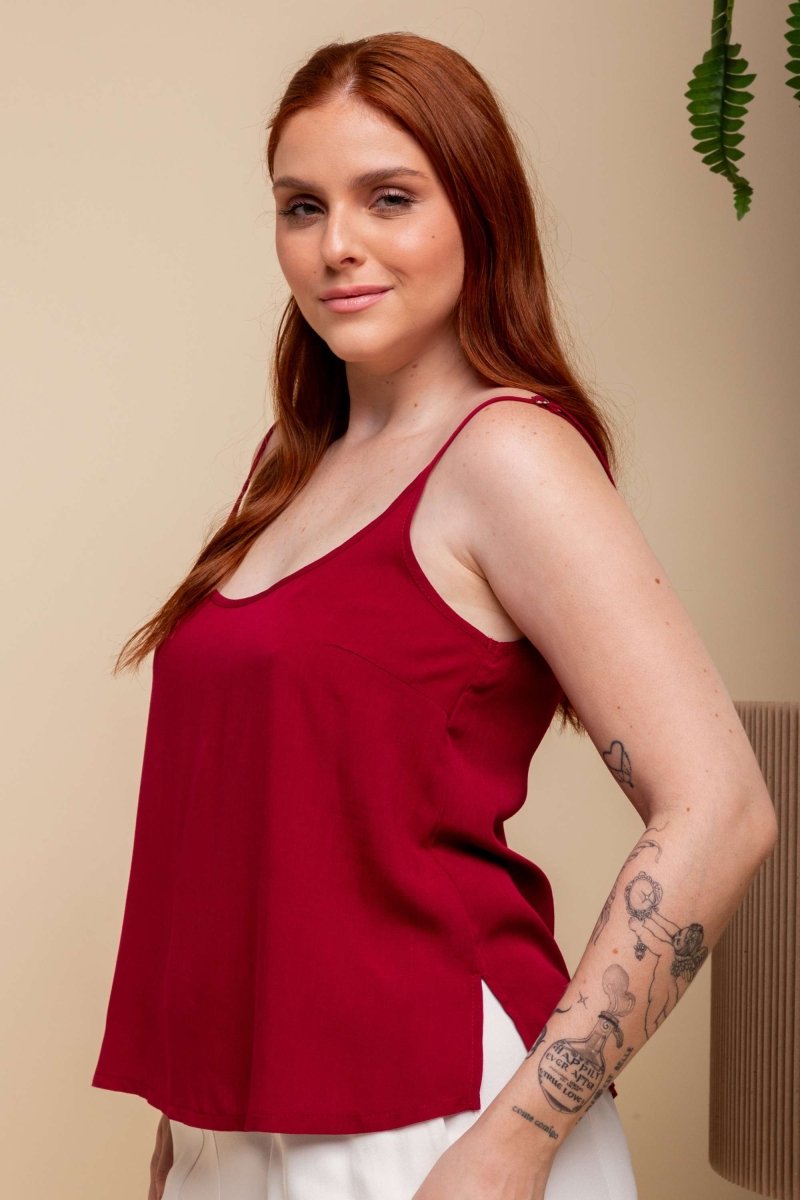 Regata de Viscose Chloe - Marsala - Uhnika