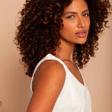 Regata de Viscose Premium com Nó - Off White - Uhnika