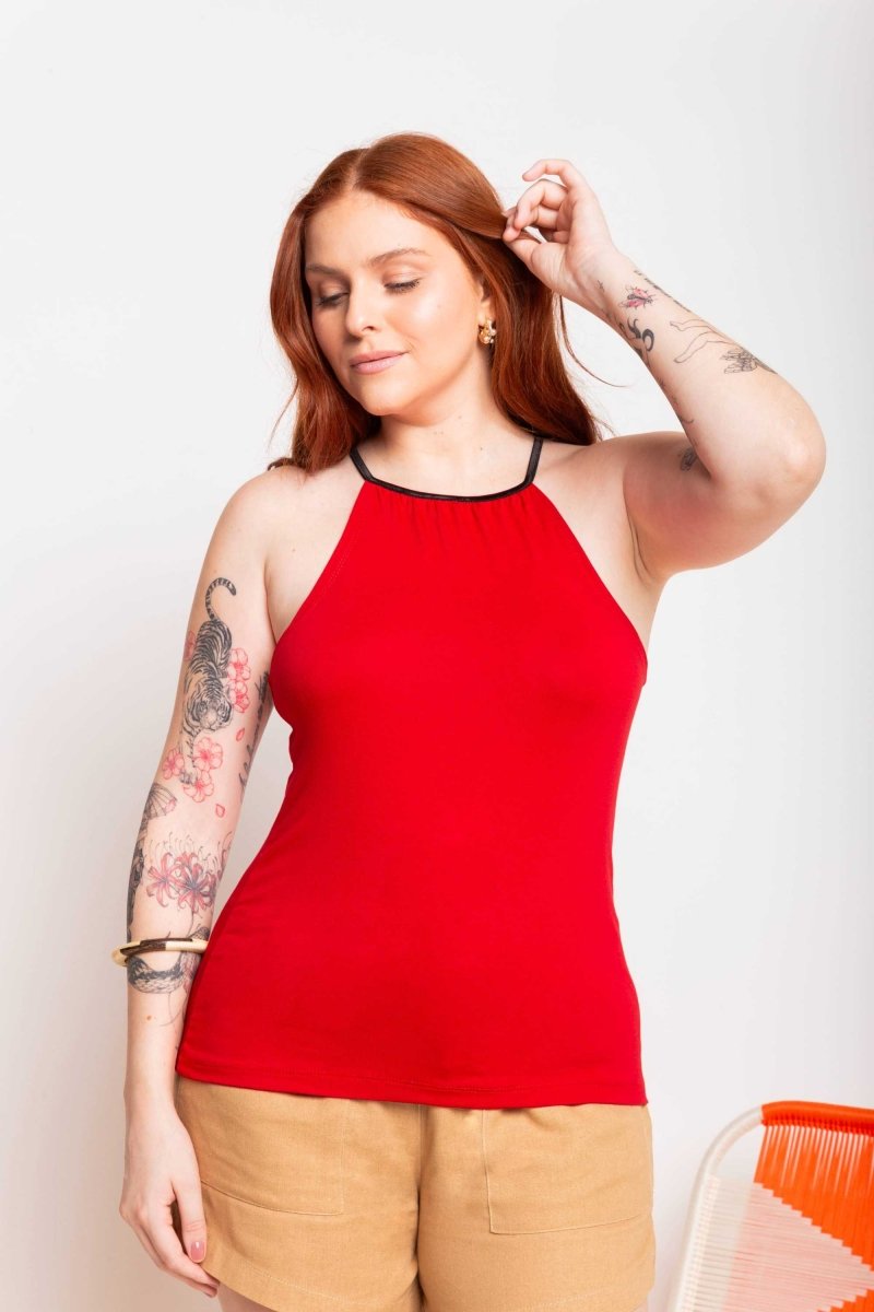 Regata Nadador com Elástico - Vermelho - Uhnika