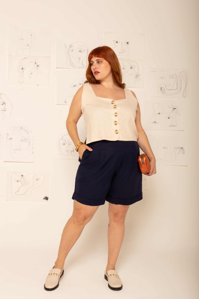 Shorts Barra Italiana - Azul Marinho - Uhnika