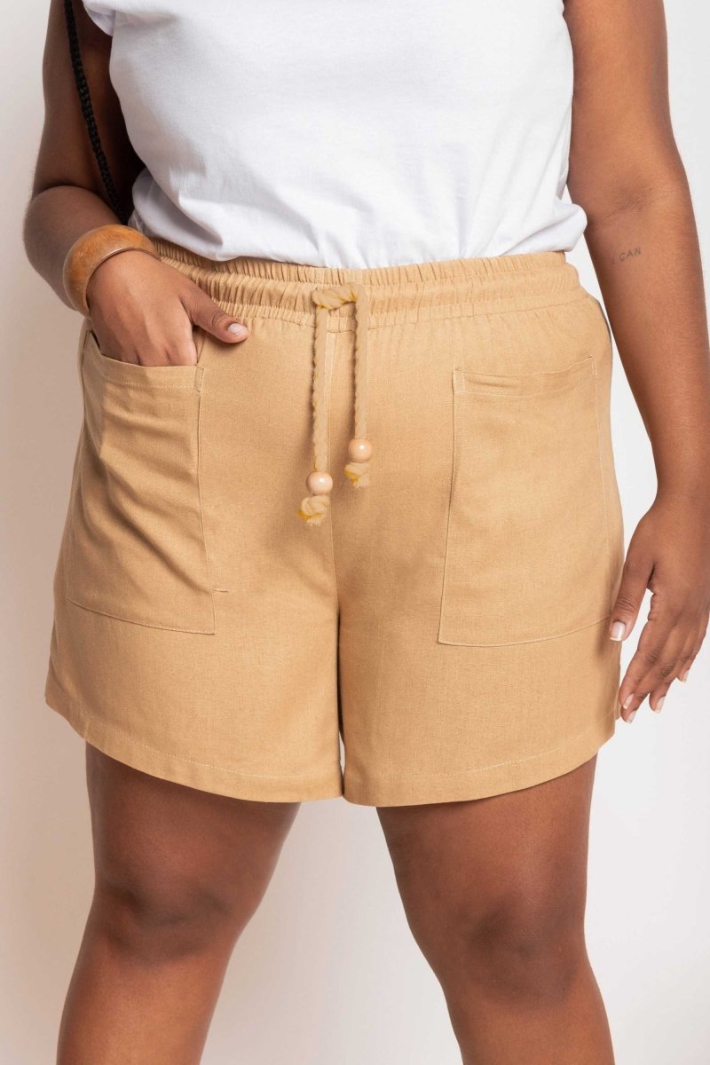 Shorts de Linho Savana - Preto - Uhnika