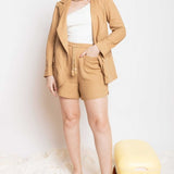 Shorts de Linho Savana - Capuccino - Uhnika