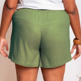 Shorts de Linho Savana - Verde - Uhnika