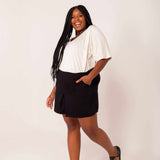 Shorts Saia de Viscose - Preto - Uhnika