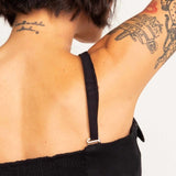 Top Corset Alfaiataria Alça Removível - Preto - Uhnika