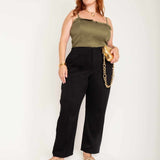 Top Corset Alfaiataria Alça Removível - Verde - Uhnika