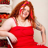 Vestido de Linho Luna - Vermelho - Uhnika